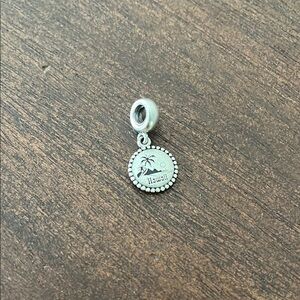 Silver Hawaii Charm Pendant